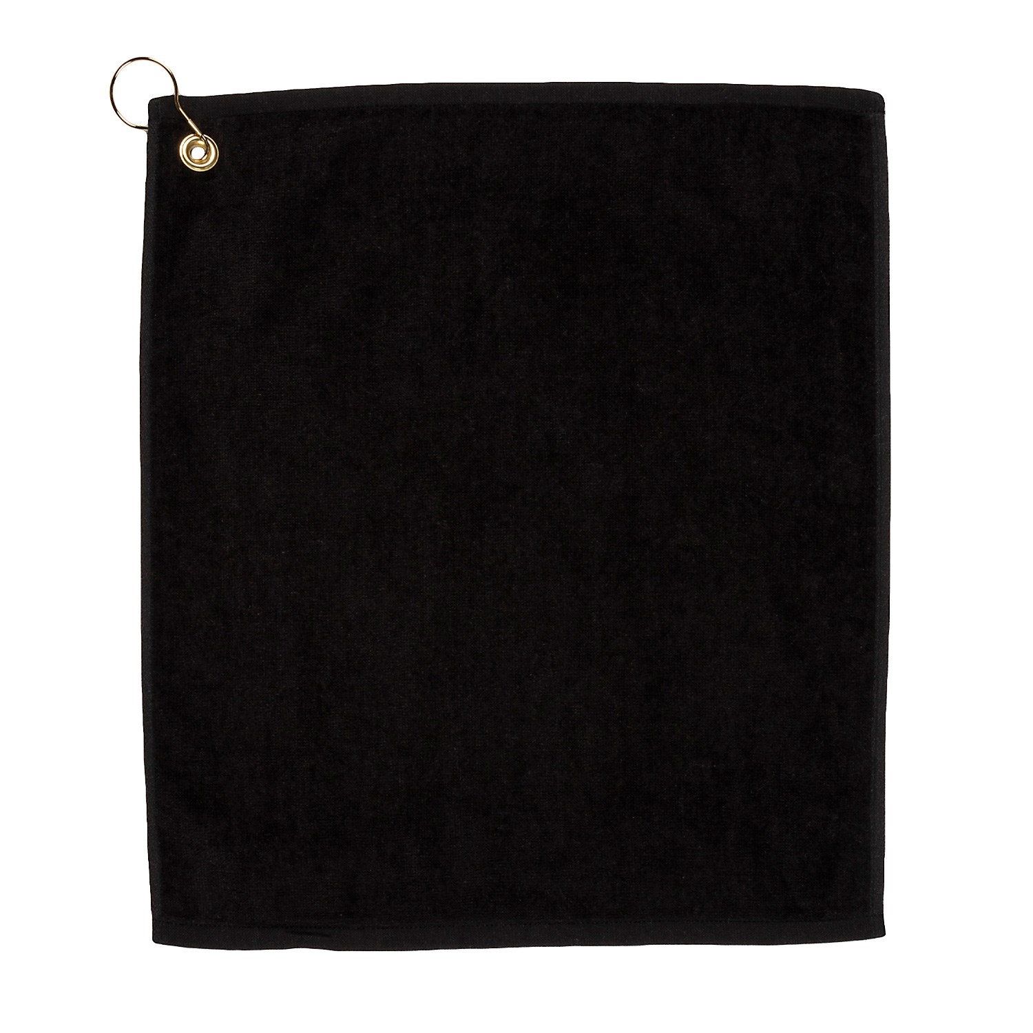 Premium Mid-Weight Velour Golf Towel 15” x 18” (White)