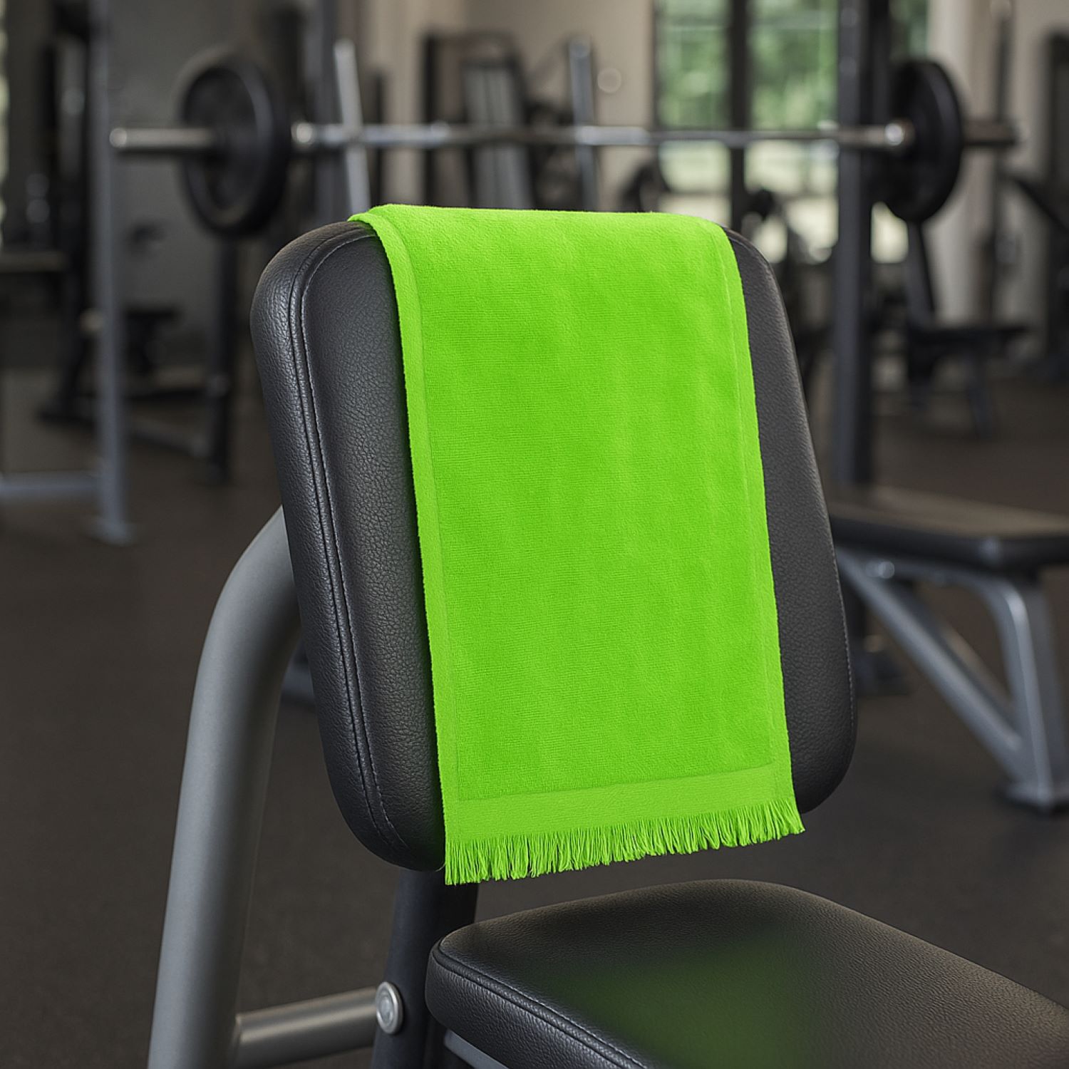 Premium Fringed 100% Cotton Terry Velour Golf Towel with Corner Hook &Grommet Placement view 3