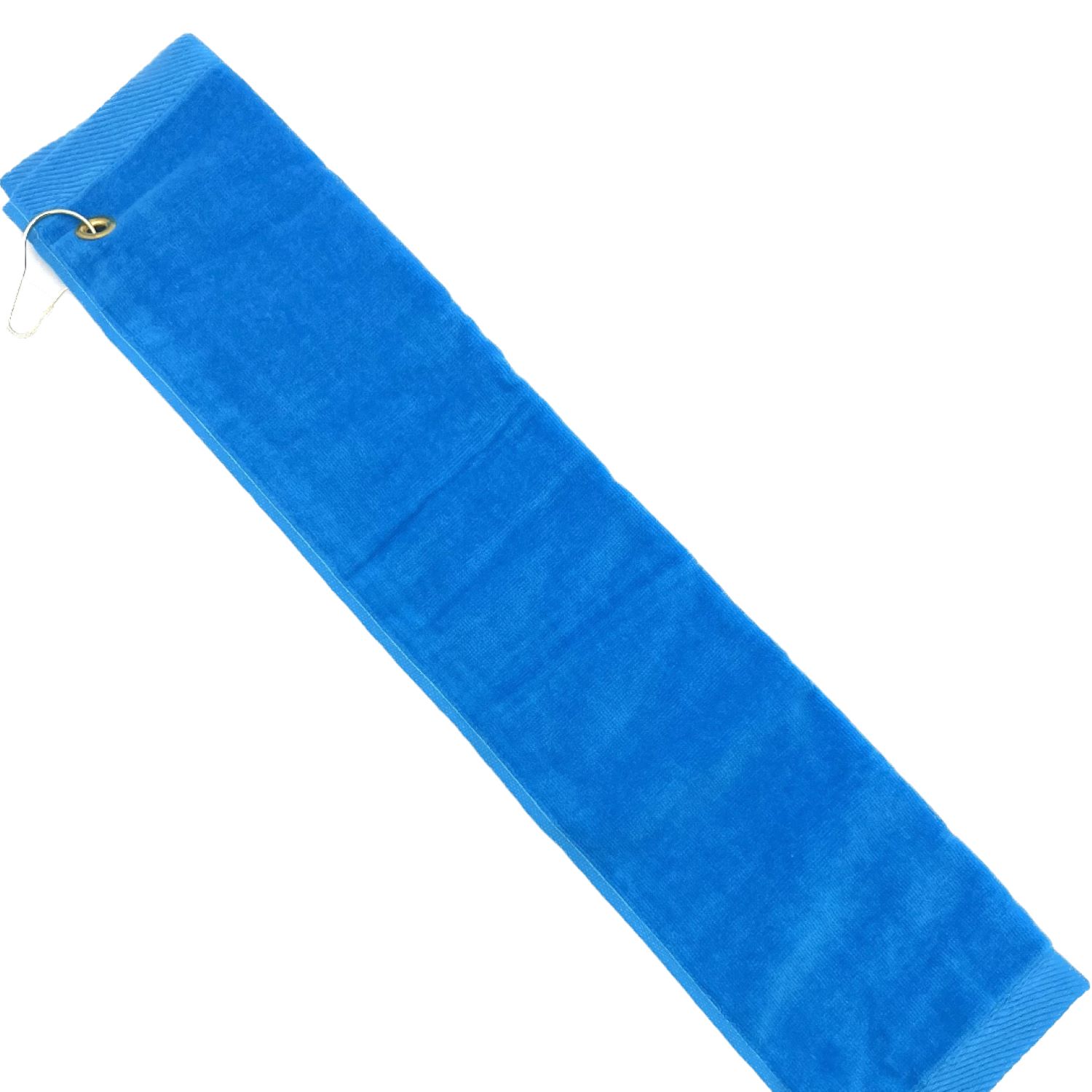Premium 100% Cotton Terry Velour Golf Towel with Corner Hook & Grommet Placement 16 inch x 26 inch view 3