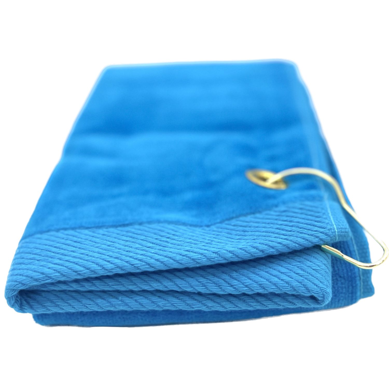 Premium 100% Cotton Terry Velour Golf Towel with Corner Hook & Grommet Placement 16 inch x 26 inch view 4