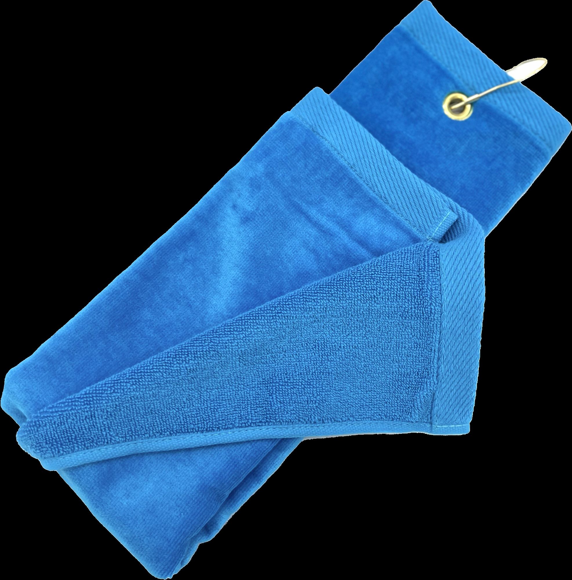 Premium 100% Cotton Terry Velour Golf Towel with Tri-fold Hook & Grommet Placement 16 inch x 26 inch view 4
